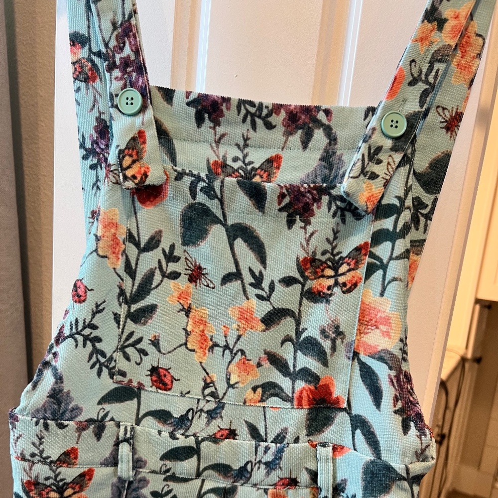 Cider Floral Overalls - M